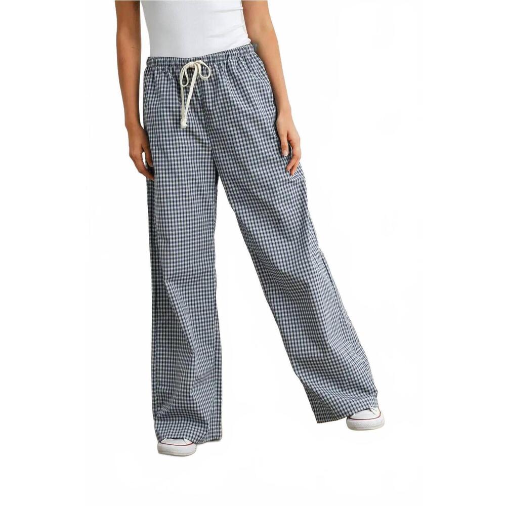 NEW BUTTERMELON addie pants in blue gingham